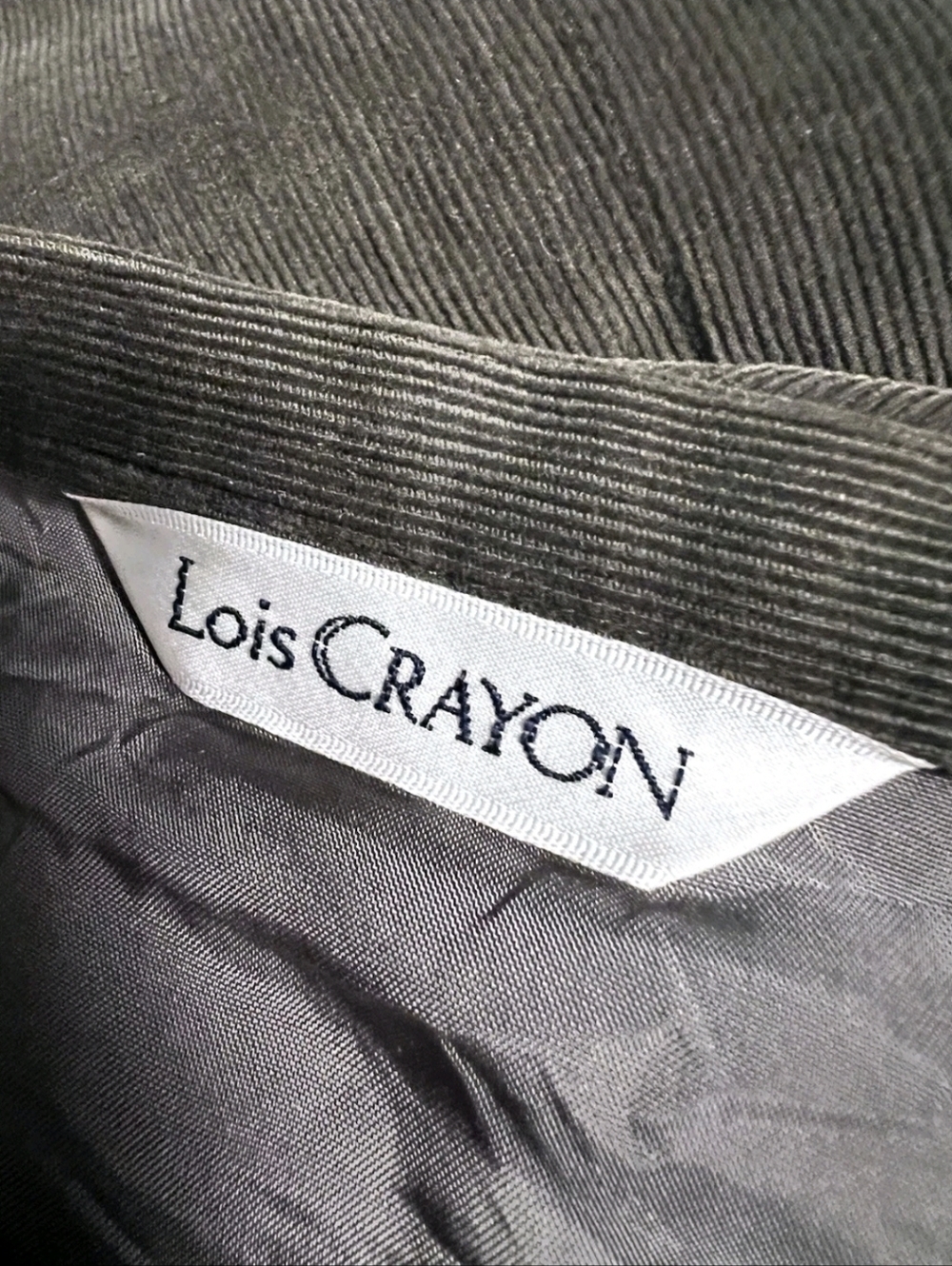 Lois Crayon Skirt Midi Olive Fit&Flare Pinwheel Corduroy Line Cottagecore Boho M - Picture 8 of 12